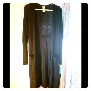 Long sleeve open front cardigain